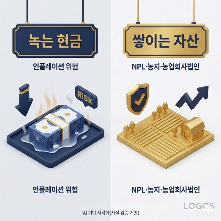  장사해서 번 돈, 통장에 두면 녹습니다. NPL + 농지로 자산 만드는 구조 설계