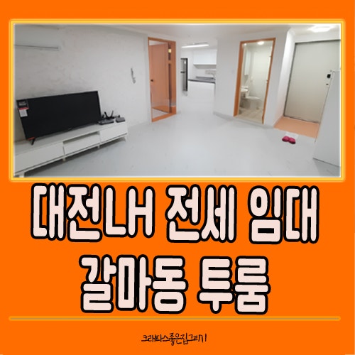 대전 서구 갈마동 LH전세임대 가능한 투룸 찾는다면 리모델링 싹 되어있는 반전세 집 추천해