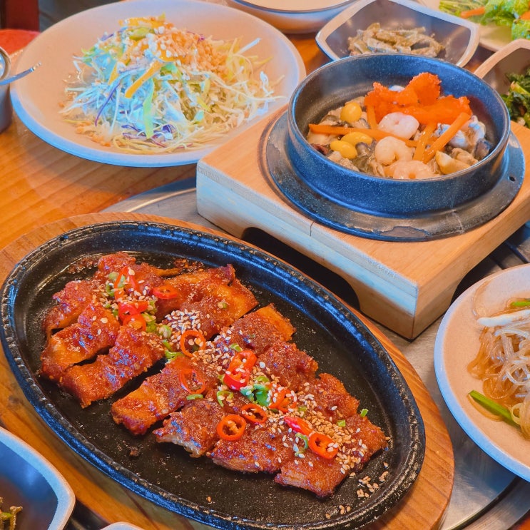  제부도 입구 맛집 논뚜렁밭뚜렁 화성 여행 부모님 모시고 갈만한 한식당