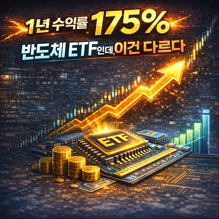  1년 수익률 175%반도체 ETF인데, 이건 좀 달랐다