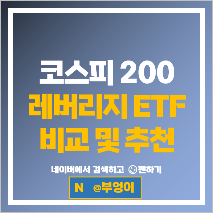 코스피 200 레버리지 ETF 투자 방법 : KODEX TIGER PLUS 등