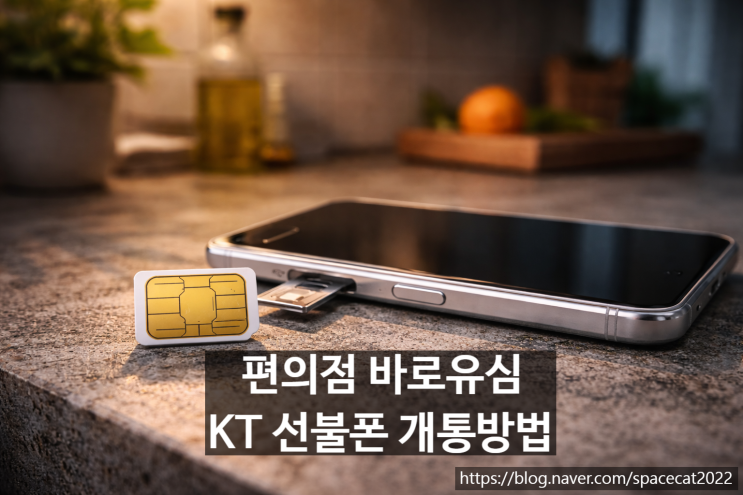  KT 선불폰 개통 방법 편의점 바로유심 활용하기