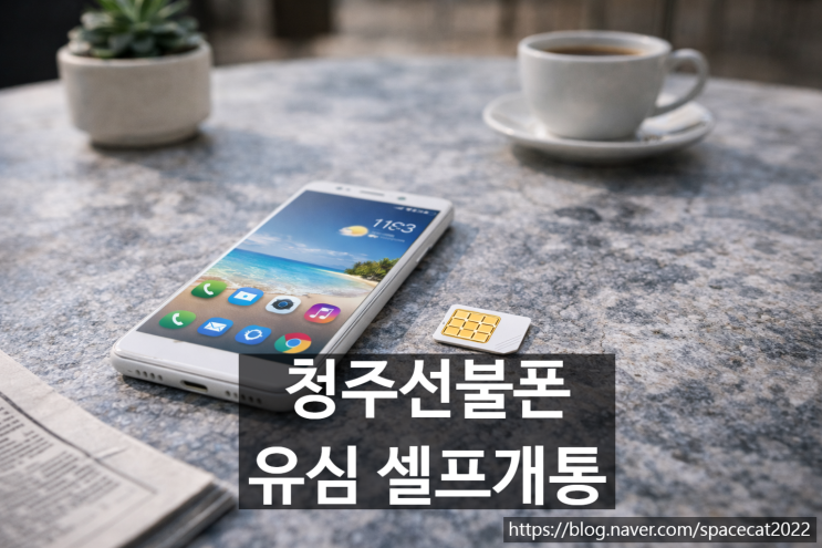  청주선불폰 유심 셀프개통 순서 총정리