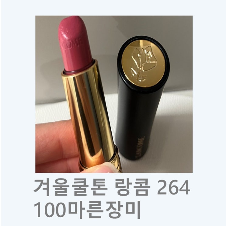  쿨톤 I 랑콤 압솔뤼 루즈 립스틱 264마른장미, 274밀크티