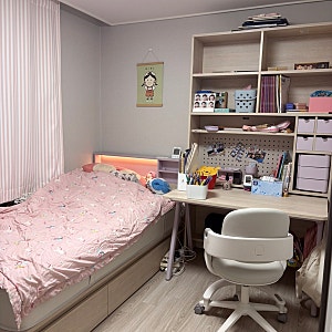 현실적인 아이방 꾸미기 일룸 로이 책상세트 & 수납침대 후기 초등 여자아이 방/ 남자아이 방
