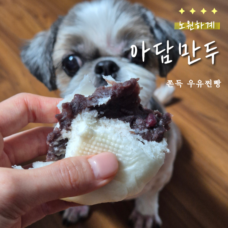  노원 중계동 아담만두 ｜ 팥앙금 가득한 쫀득우유찐빵 포장 후기