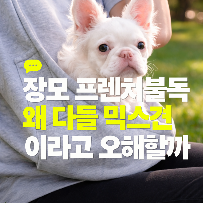 장모 프렌치불독, 왜 다들 믹스견이라고 오해할까?