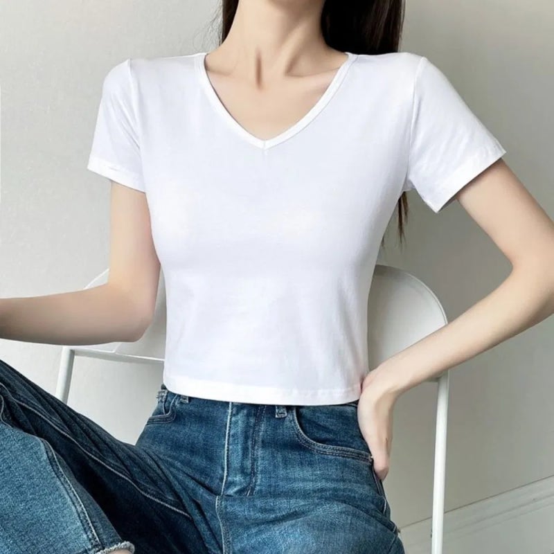 #여성 의류 브이넥 티셔츠, #여성 반팔 티, #여성 브이넥 티, #면 티 브이넥, #브이넥 카라티, #V....