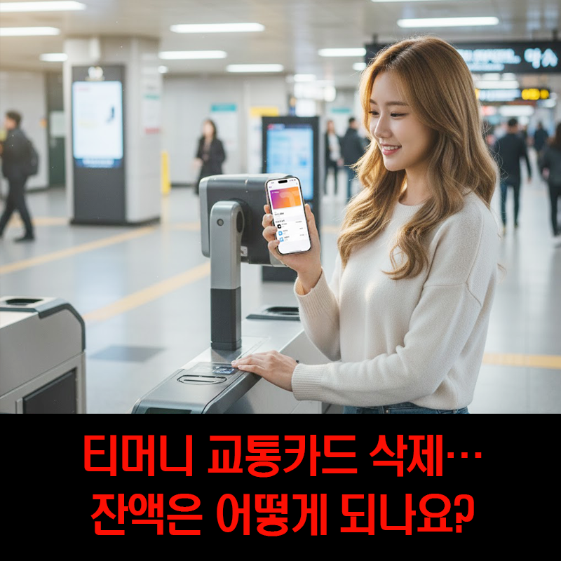 티머니 교통카드 삭제, 이 방법 알면 3분 컷이에요
