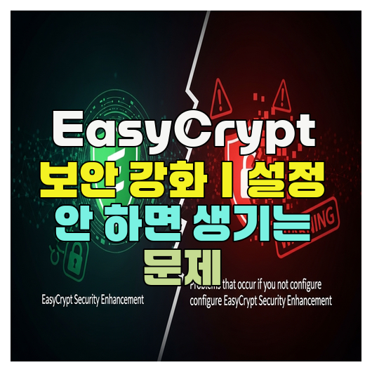  EasyCrypt 보안 강화｜설정 안 하면 생기는 문제