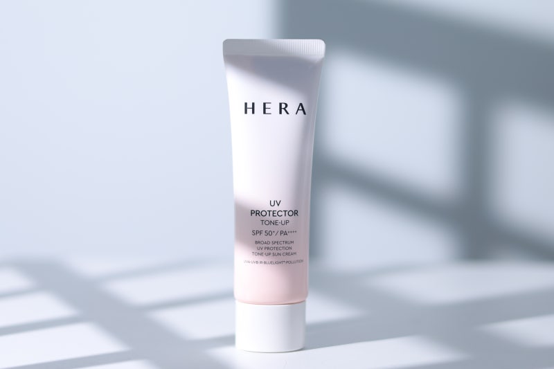 톤업 선크림 추천 헤라 UV 프로텍터 톤업 피치