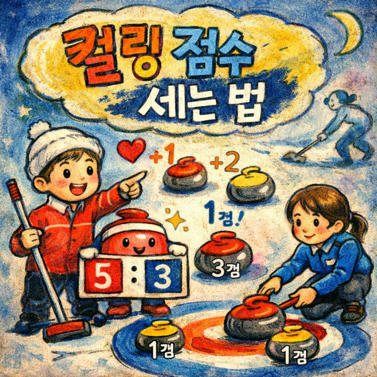  컬링 점수 세는법｜점수 카운트 쉽게 알아보기