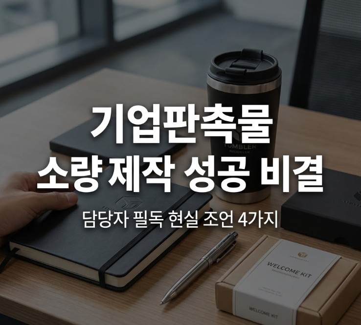  기업판촉물 소량판촉물제작 전 무조건 알아야 할 4가지 현실 조언