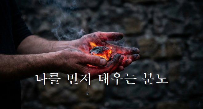 분노는 나를 먼저 태웁니다.