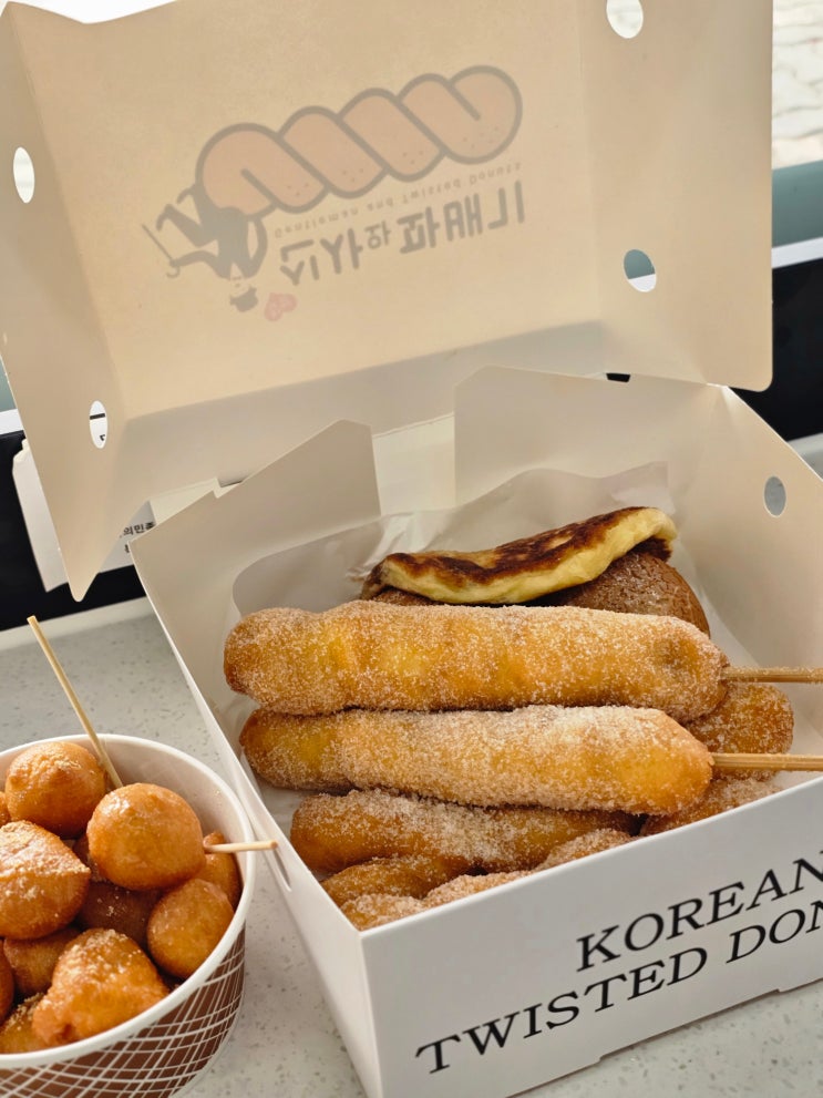 인천 숭의동 <b>신사</b>와꽈배기, 꽈배기 맛집 종류별 포장 후기