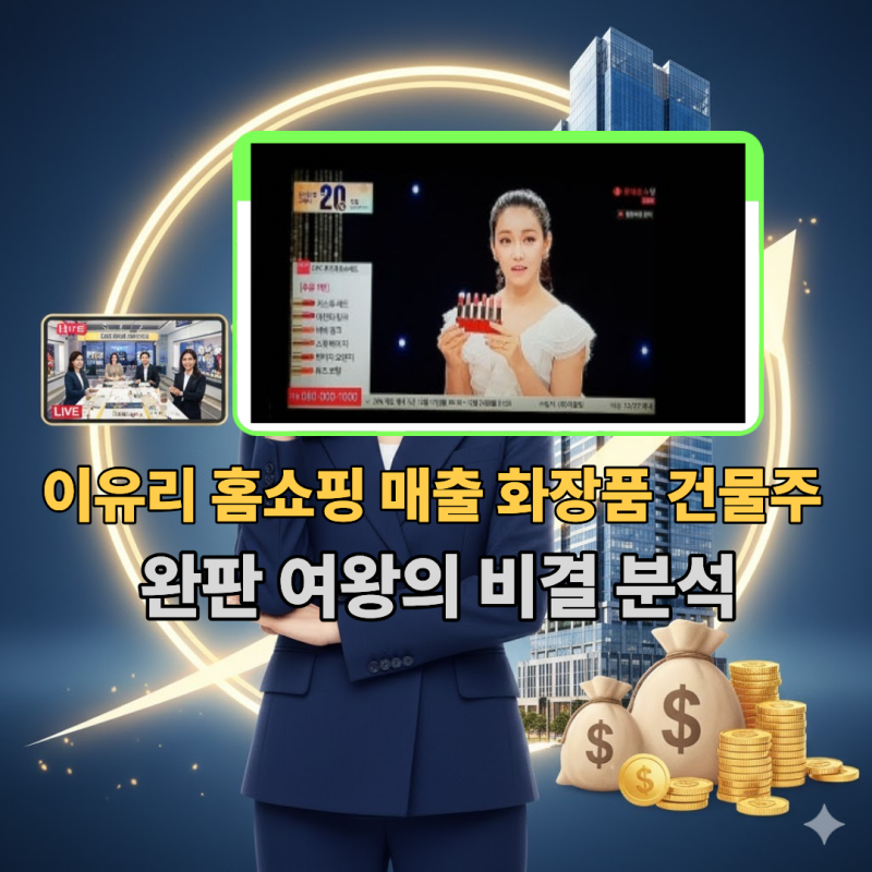 이유리 홈쇼핑 매출 화장품 건물주 완판 여왕의 비결 분석