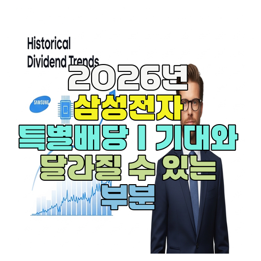  2026년 삼성전자 특별배당｜기대와 달라질 수 있는 부분