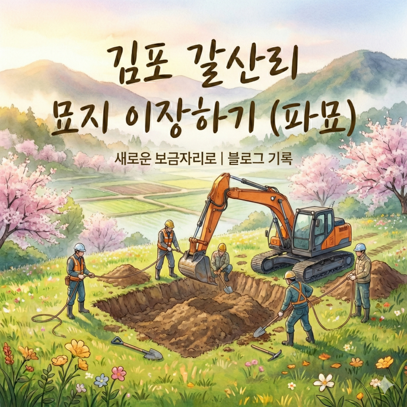 김포 묘지 이장 현장, 파묘부터 화장까지 완벽 정리(갈산리 묘지 정리) 2