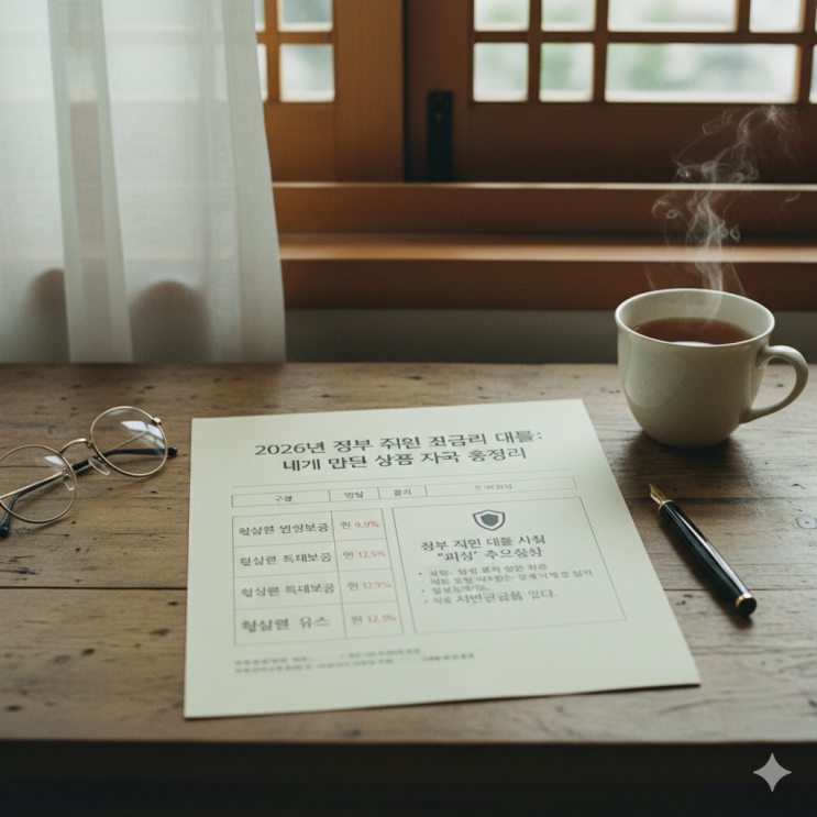 2026년 정부 지원 저금리 대출: 내게 맞는 상품 자격 총정리