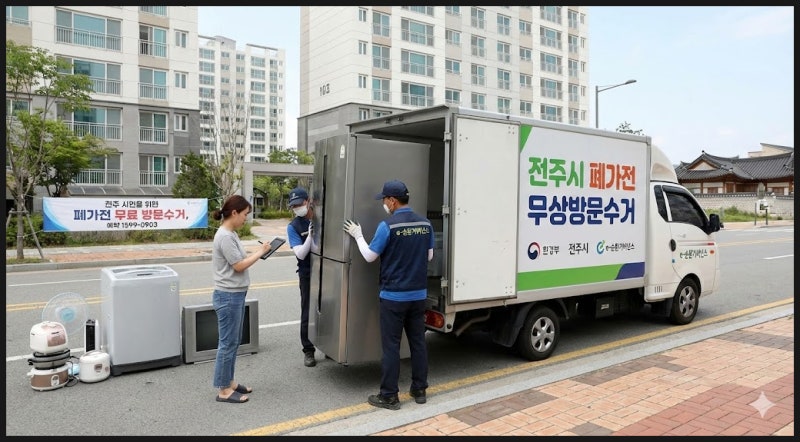 전주시 폐가전 무상방문수거 신청 방법 총정리