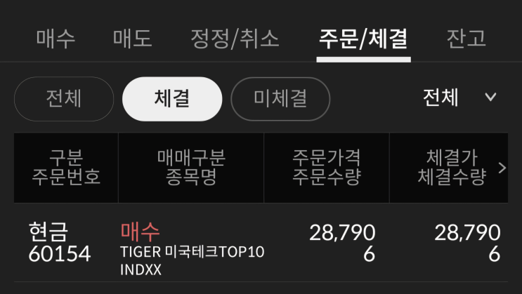  ISA 계좌 매수 기록TIGER 미국빅테크TOP10 2차 매수 후기