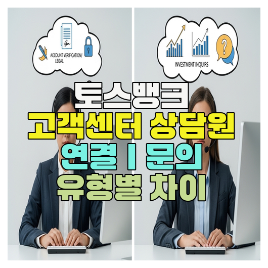  토스뱅크 고객센터 상담원 연결｜문의 유형별 차이