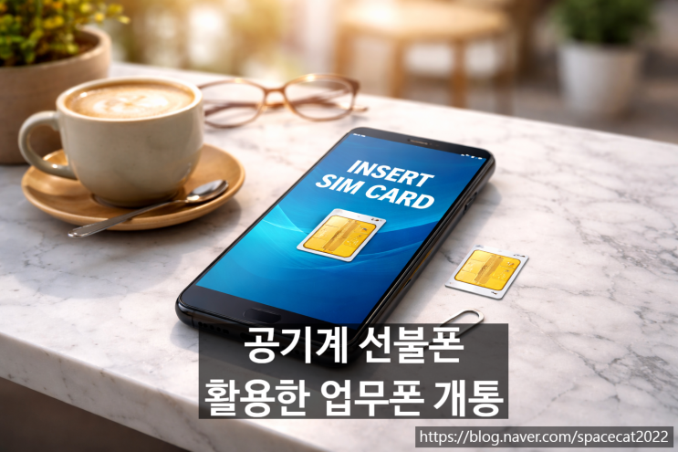  공기계 선불폰 활용한 업무폰 개통하는 방법