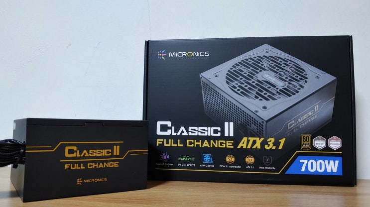  파워 명가 마이크로닉스 Classic II 풀체인지 700W 80PLUS 브론즈 ATX3.1 파워서플라이 실사용 후기