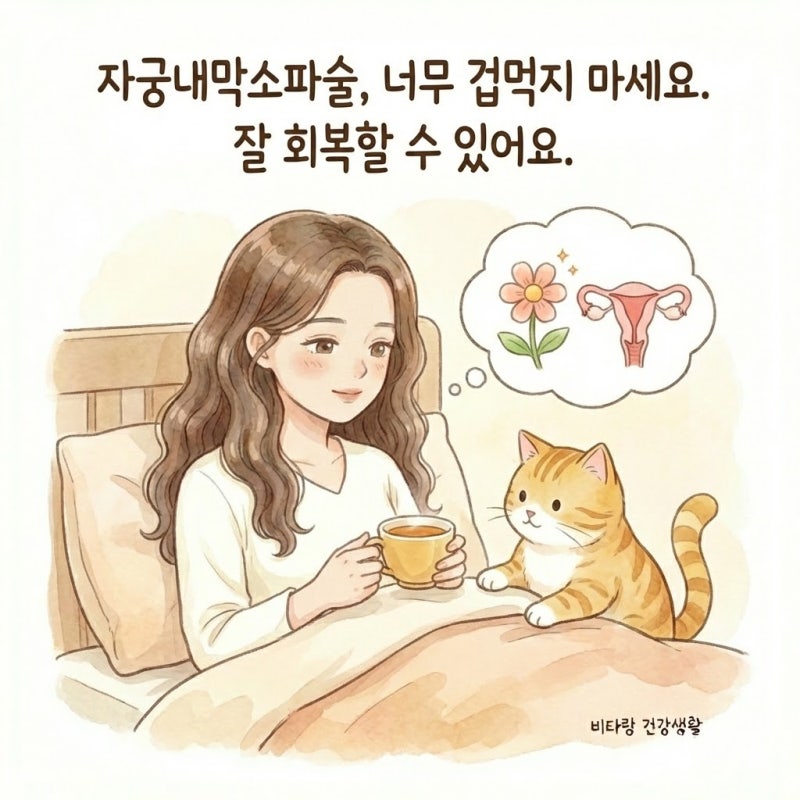 자궁내막소파술, 소파수술 과정과 신체 회복 관리법