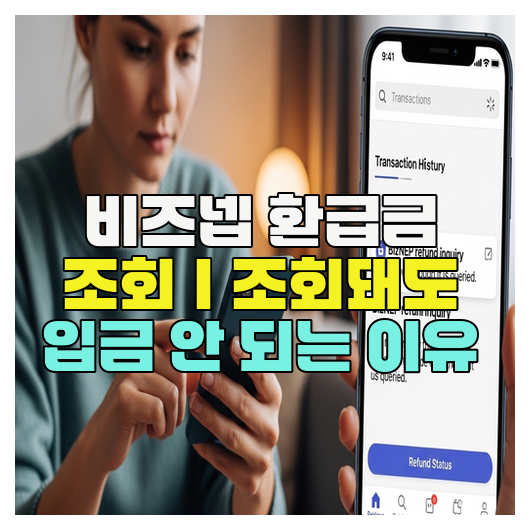  비즈넵 환급금 조회｜조회돼도 입금 안 되는 이유