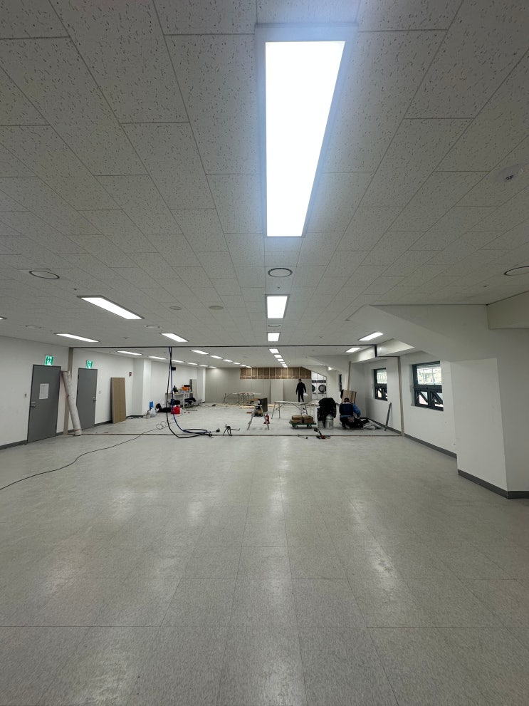  삼화페인트 수성내부페인트 페인트 시공 (용인미르스타디움 헬스장 내부 페인트 도장)