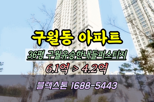  구월유승한내들퍼스티지 경매 36평 구월동아파트