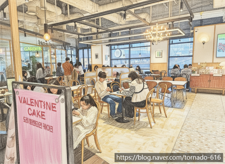  용산 아이파크몰 카페 추천! 무지개 케이크 맛집 ‘도레도레’에서 당충전 완료 