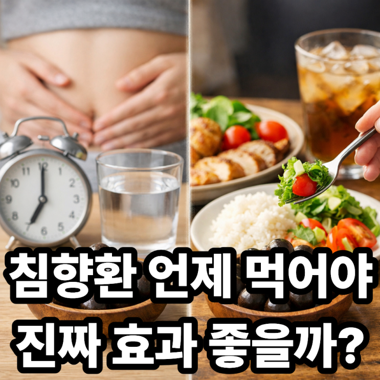  침향환 공복 vs 식후, 언제 먹어야 효과가 좋을까?