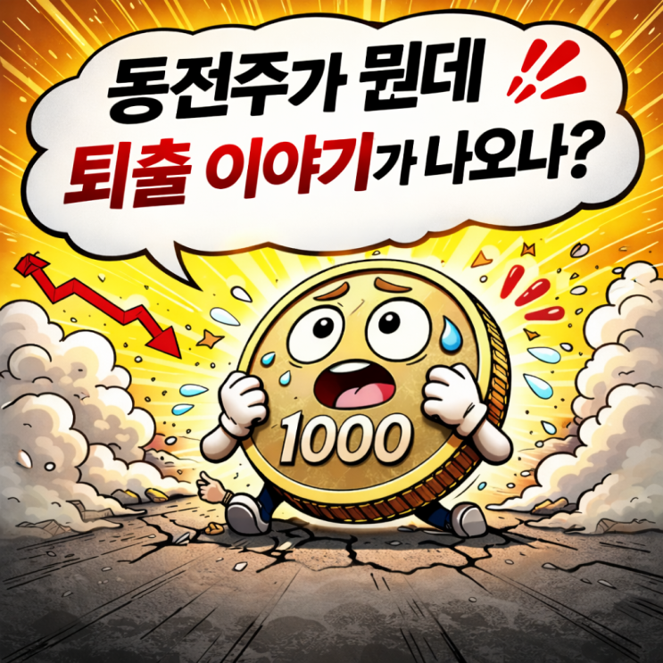  동전주가 뭔데? 왜 갑자기 ‘동전주 상장폐지(상폐) 퇴출’ 얘기가 나오나 - 뜻부터 제도까지 한눈에 정리