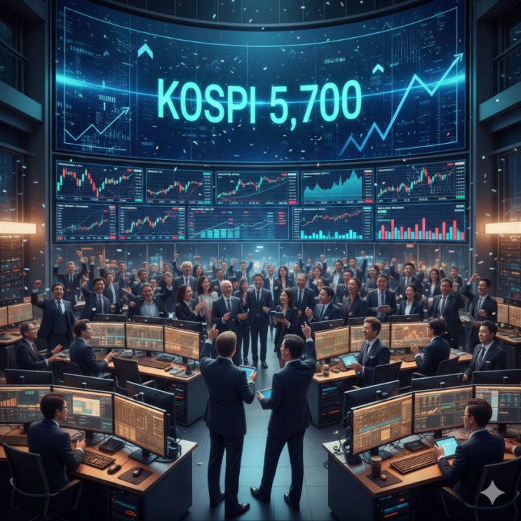  코스피 5700 돌파, sk하이닉스의 힘인가