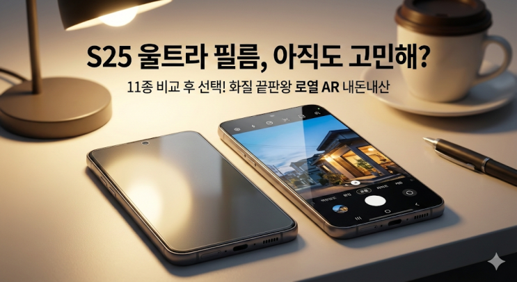  휴대폰 액정보호필름 11종 비교 선택가이드 및 추천(내돈내산)