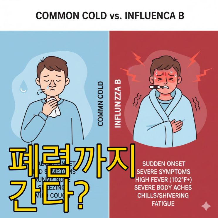 감기약 먹다 큰일 납니다.. B형 독감 증상과 회복의 골든타임