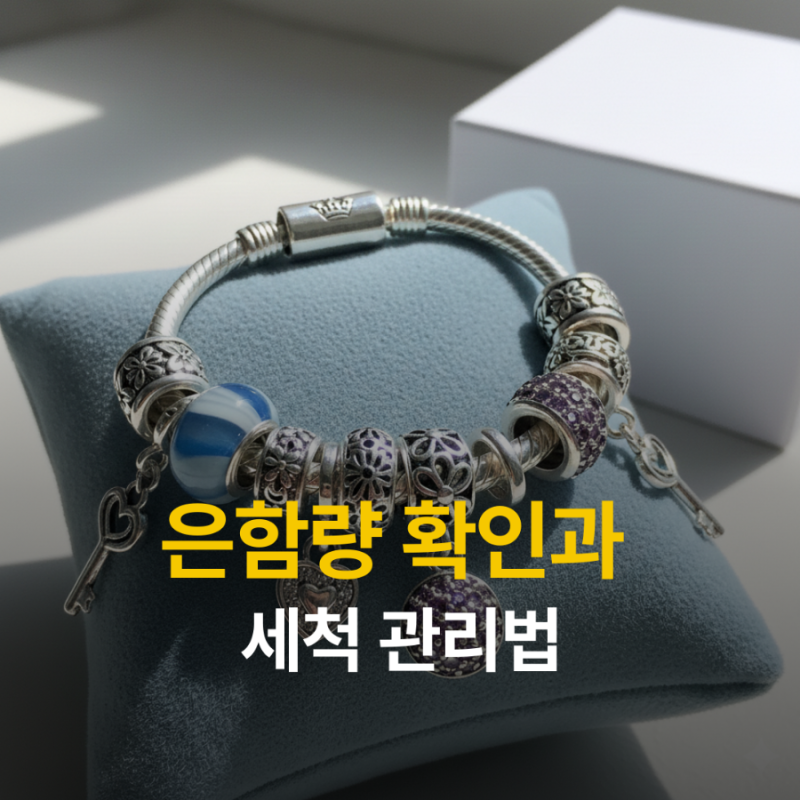 판도라 팔찌 은함량 변색 세척 꿀팁으로 오래 쓰는 법
