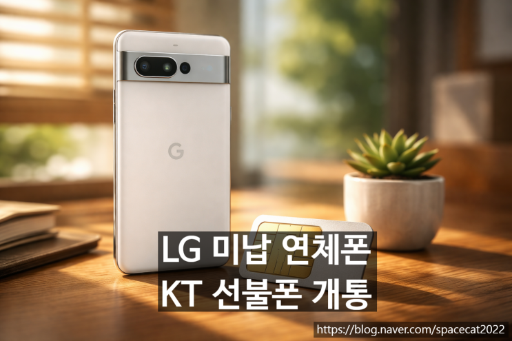  LG 미납 연체폰 KT 선불폰 개통하는 방법