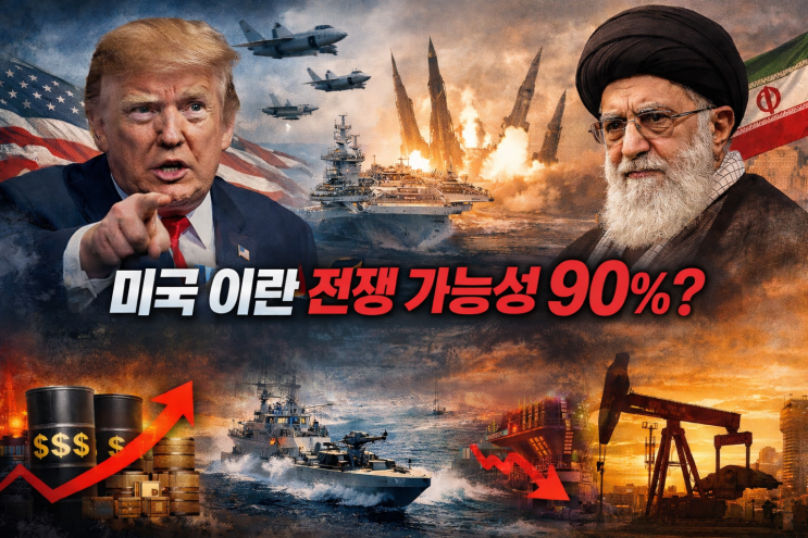 미국 이란 전쟁 가능성 90%? 핵협상·호르무즈 해협 변수와 유가·증시 전망