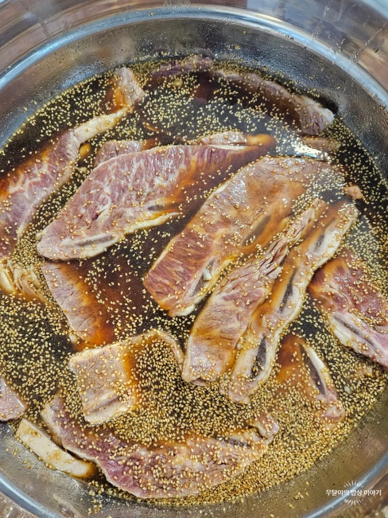 코스트코 LA갈비 2.5kg 양념 만들기 팬 압력솥 조리법 황금레시피