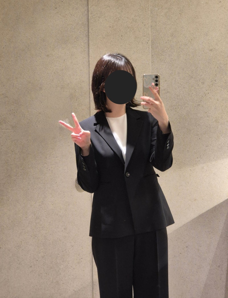 면접 정장 블라우스 추천 | 잇미샤 셋업 싱글 테일러드 자켓 스트레이트핏 팬츠 핀턱 노카라 ....