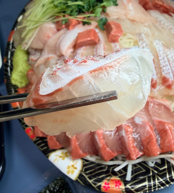  가락시장 횟집 향기수산, 방광돔(방어·광어·참돔) 포장 후기