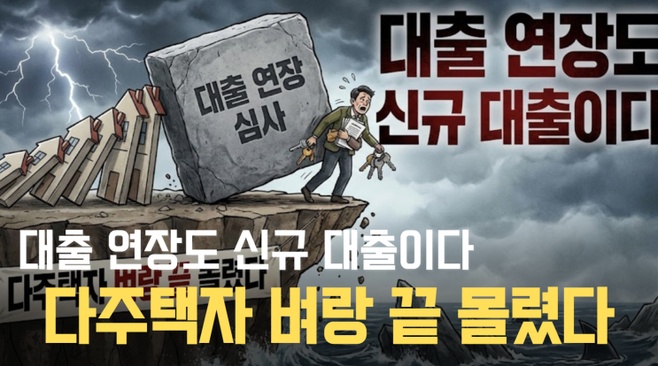  "대출 연장도 신규 대출이다" — 다주택자 벼랑 끝 몰렸다
