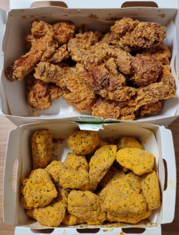  bhc 치킨 핫후라이드 스틱 뿌링클 순살(가격 칼로리 매운맛 배아픔 주의)
