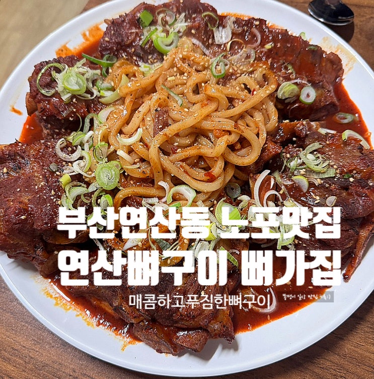  부산연산동 노포맛집 연산뼈구이 뼈가집 매콤하고 푸짐한 뼈구이 추천