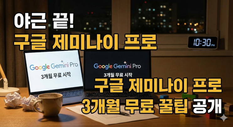  30대 쌍둥이 아빠의 야근 탈출기, 구글 제미나이 프로 3개월 무료 뚫은 썰