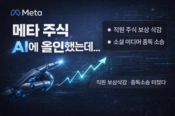  메타 주식, AI에 올인했다 직원 보상 삭감·중독 소송·슈퍼인텔리전스까지 한 번에 정리