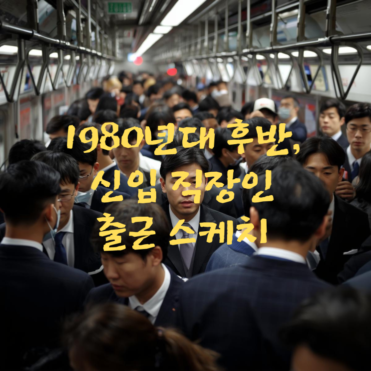  1980년대 후반, 신입 직장인 출근 스케치